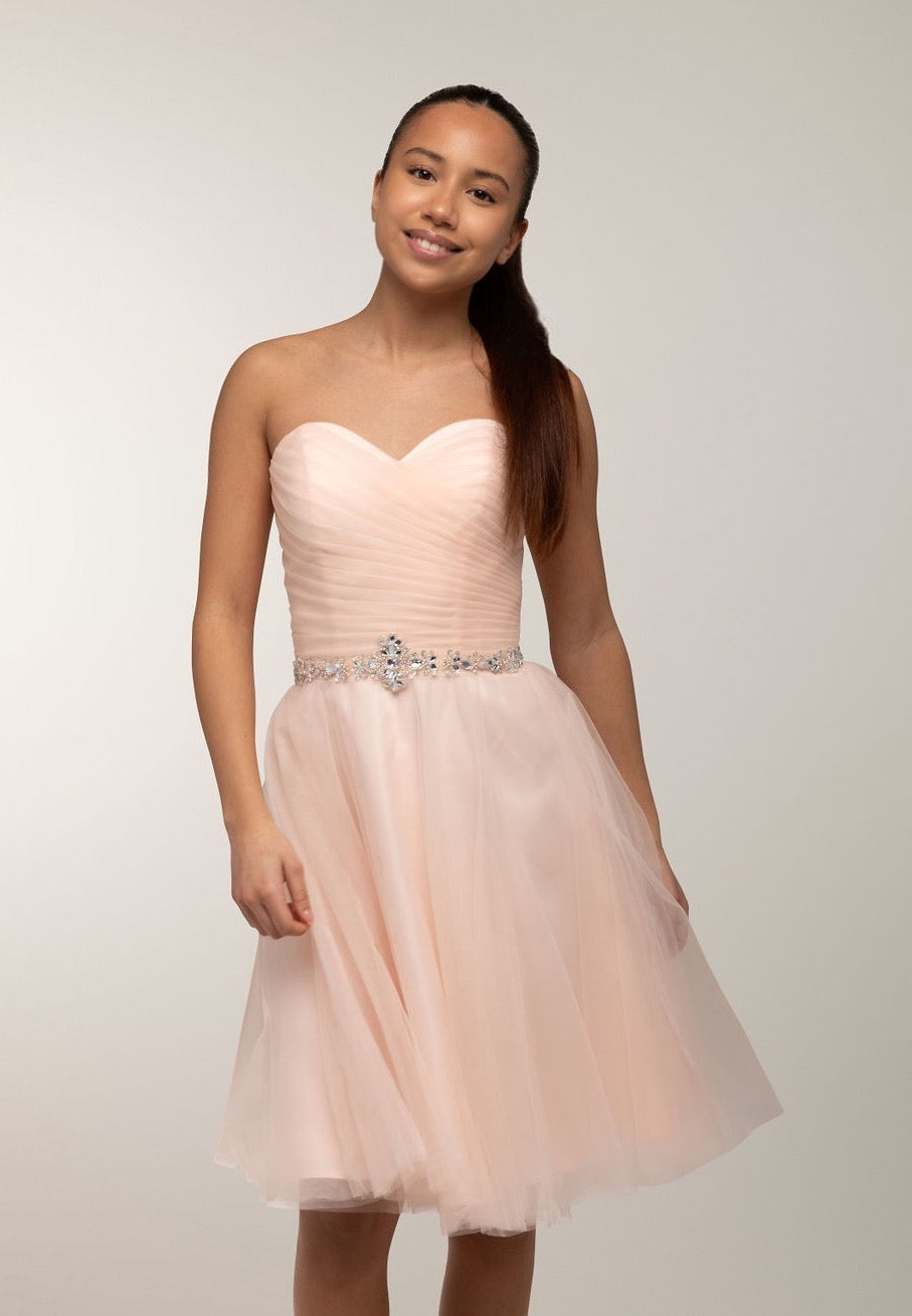 Juhlamekko H3082S-Pleats Blush