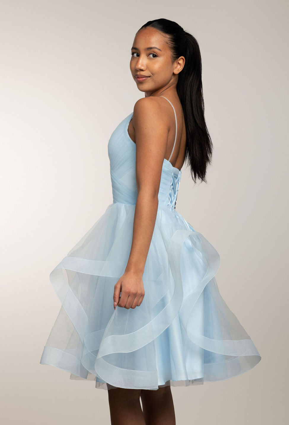 Juhlamekko H4170S-Tulle Iceblue