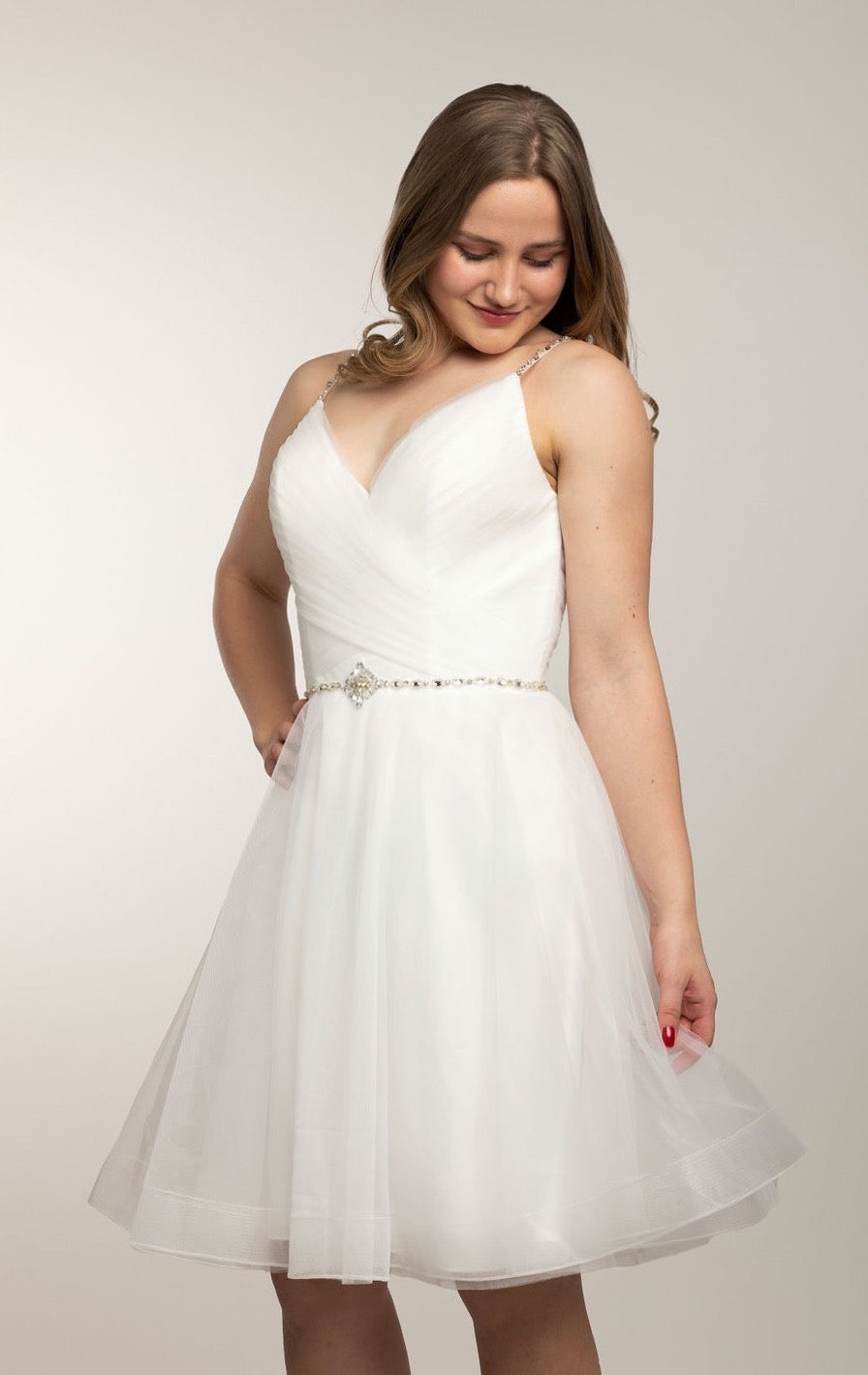 Juhlamekko H4171S-Tulle Ivory