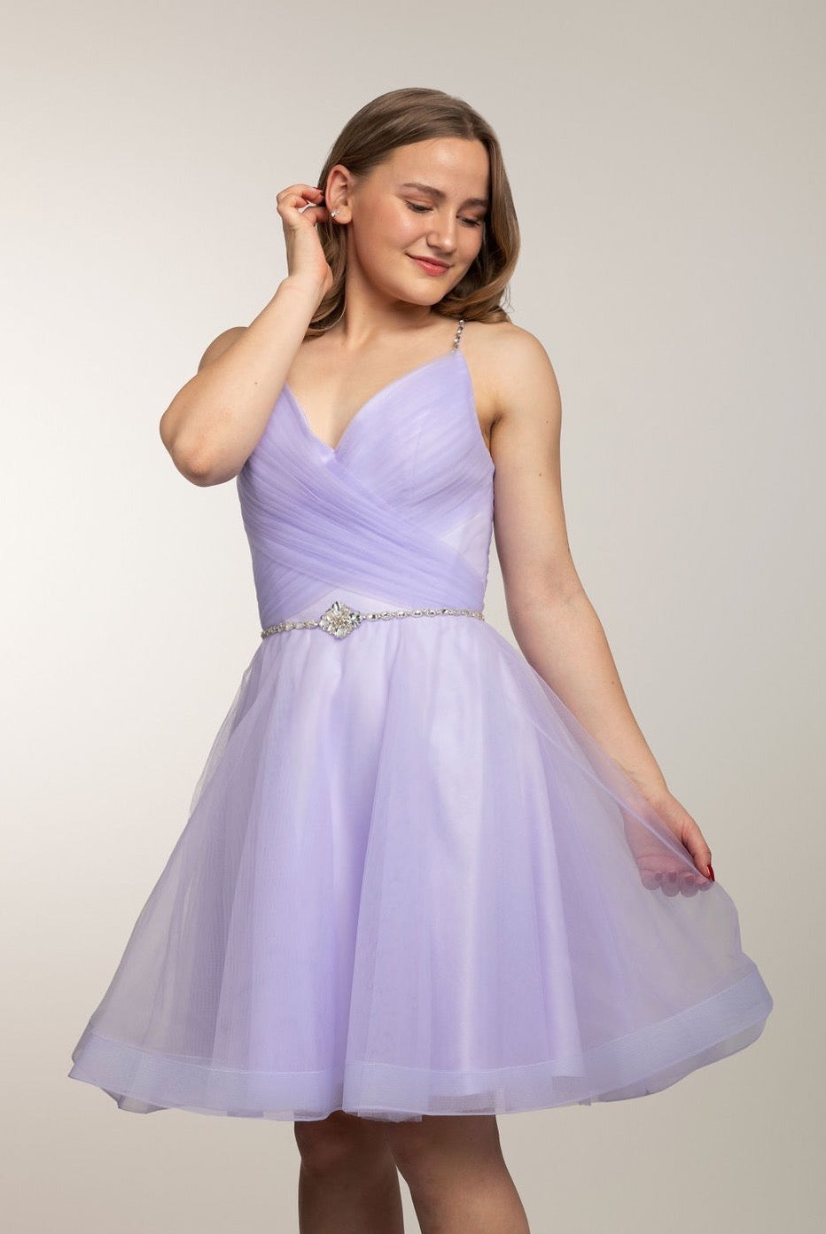 Juhlamekko H4171S-Tulle Violet