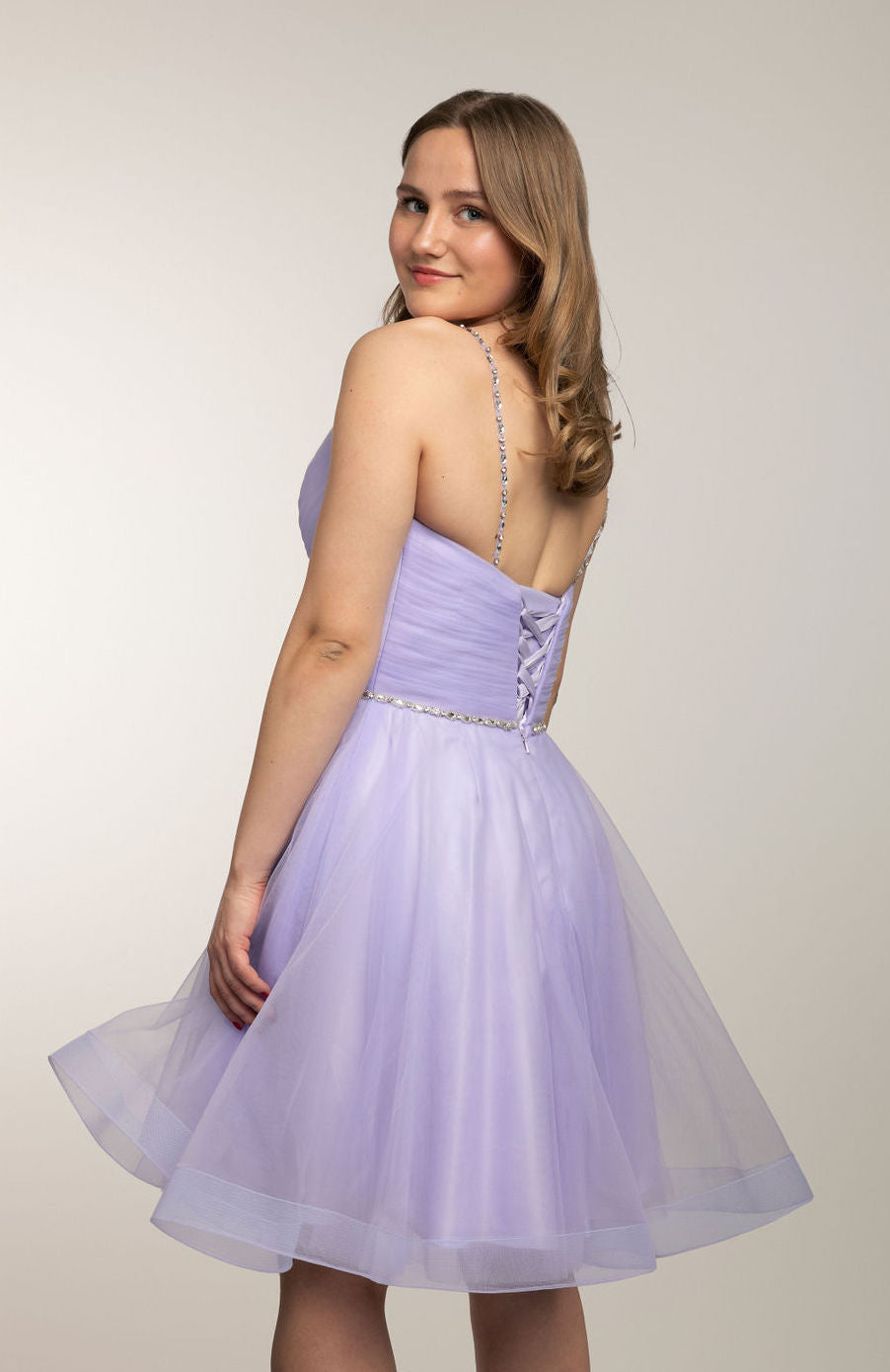 Juhlamekko H4171S-Tulle Violet