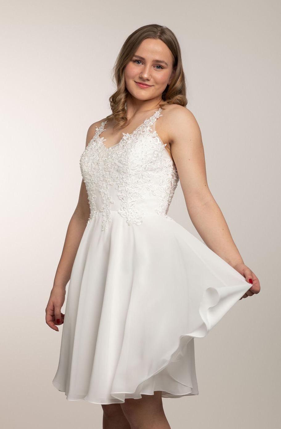 Juhlamekko H4261S-Chiffon Ivory