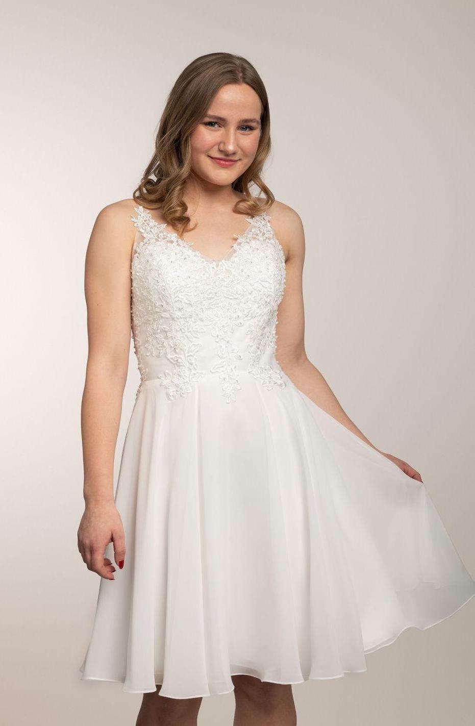 Juhlamekko H4261S-Chiffon Ivory