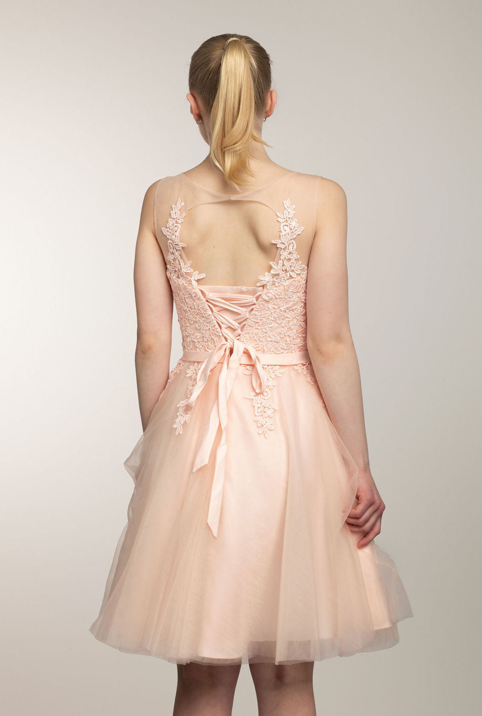 Juhlamekko H4292S-Tulle Blush