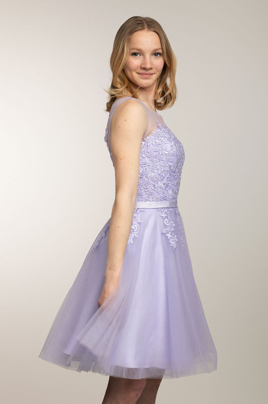 Juhlamekko H4292S-Tulle Violet