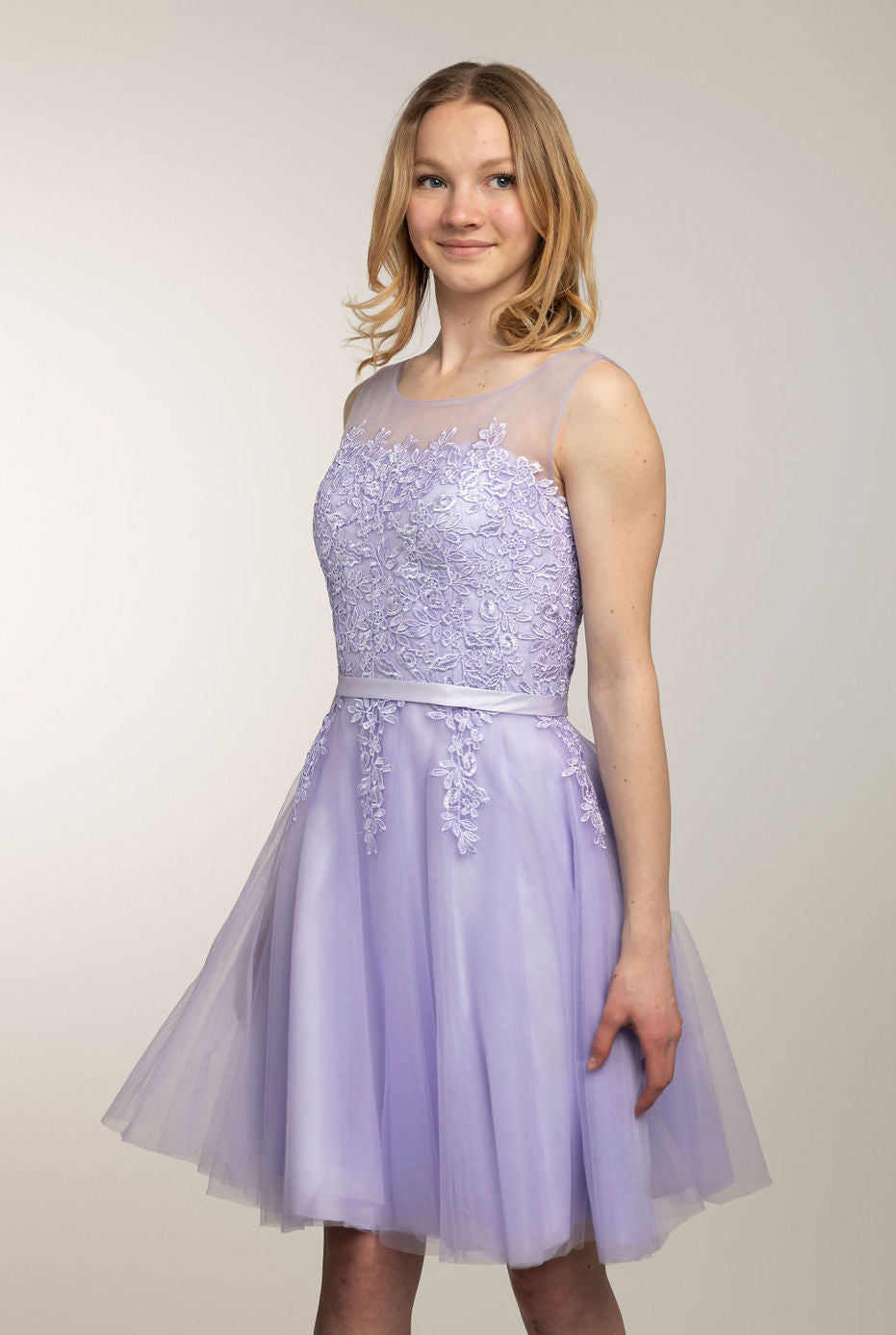 Juhlamekko H4292S-Tulle Violet