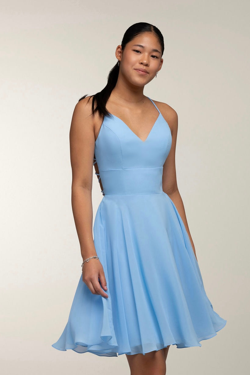 JUHLAMEKKO H4370SS-CHIFFON LIGHTBLUE