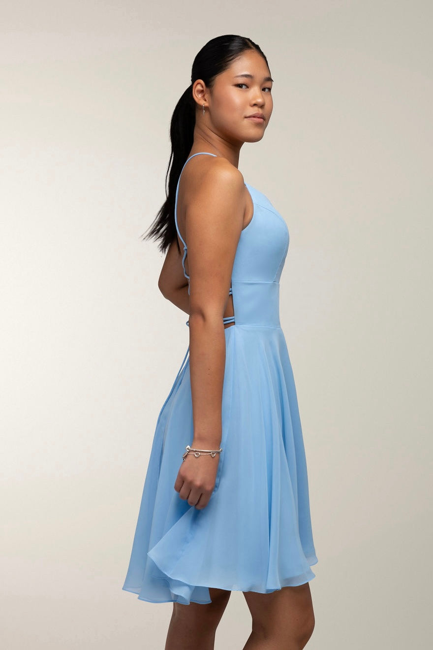 JUHLAMEKKO H4370SS-CHIFFON LIGHTBLUE