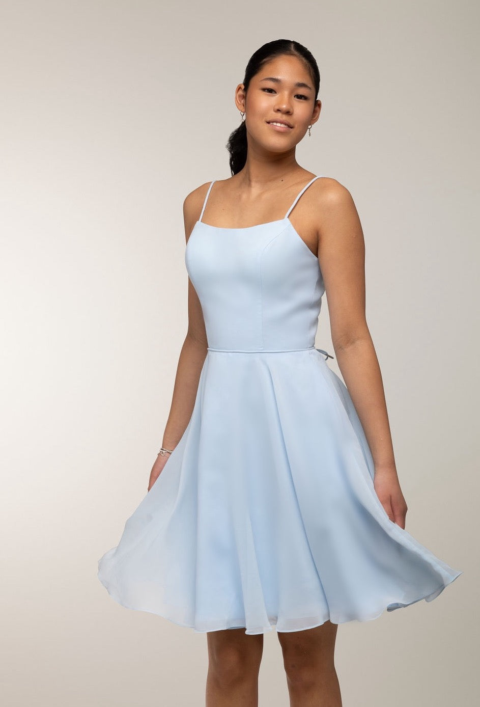 Juhlamekko H4442S-Chiffon Iceblue