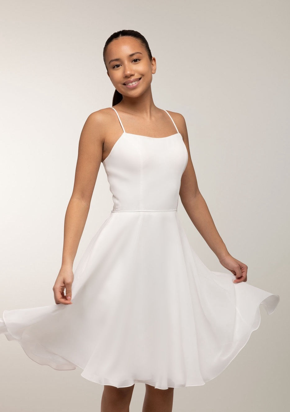 Juhlamekko H4442S-Chiffon Ivory