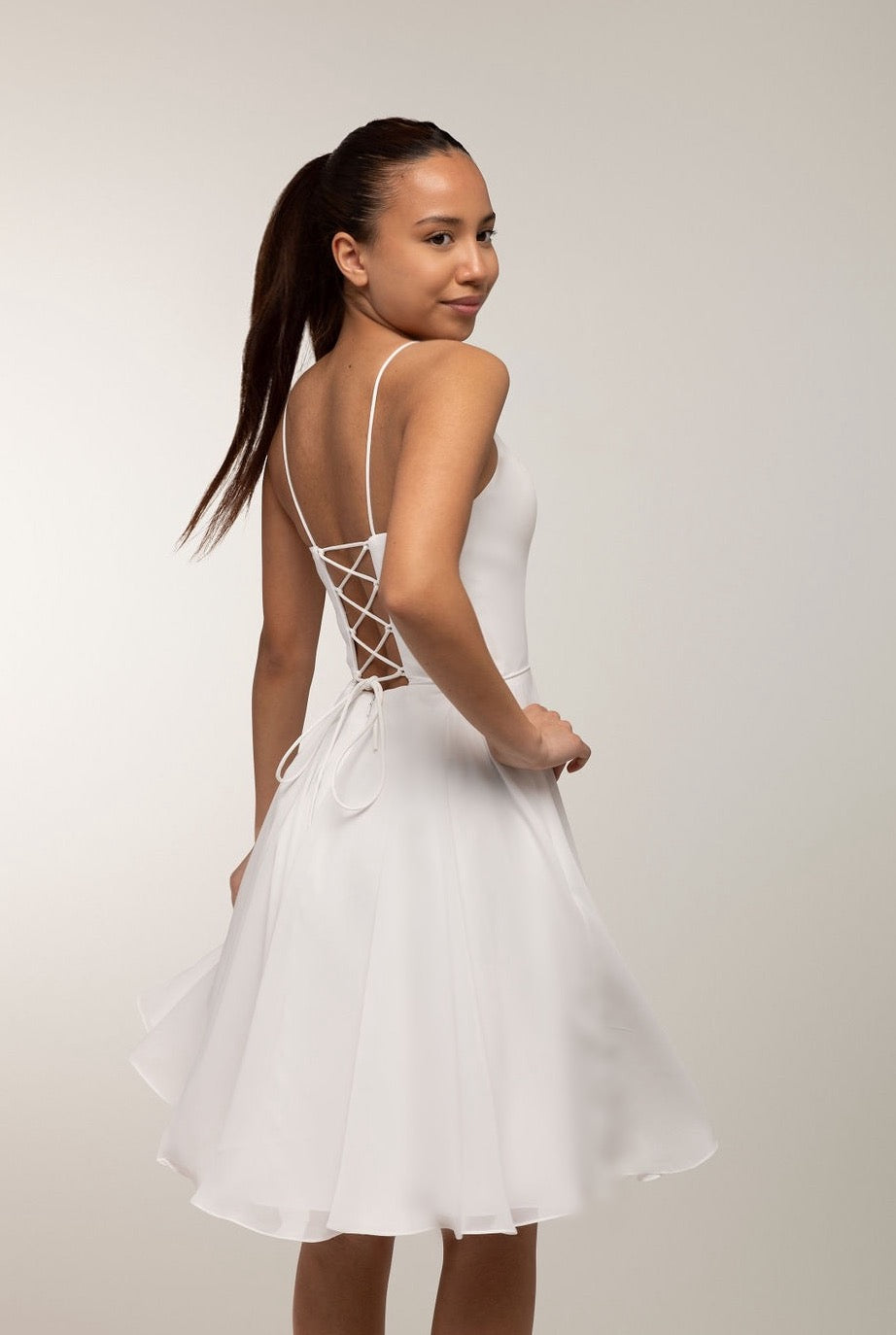 Juhlamekko H4442S-Chiffon Ivory