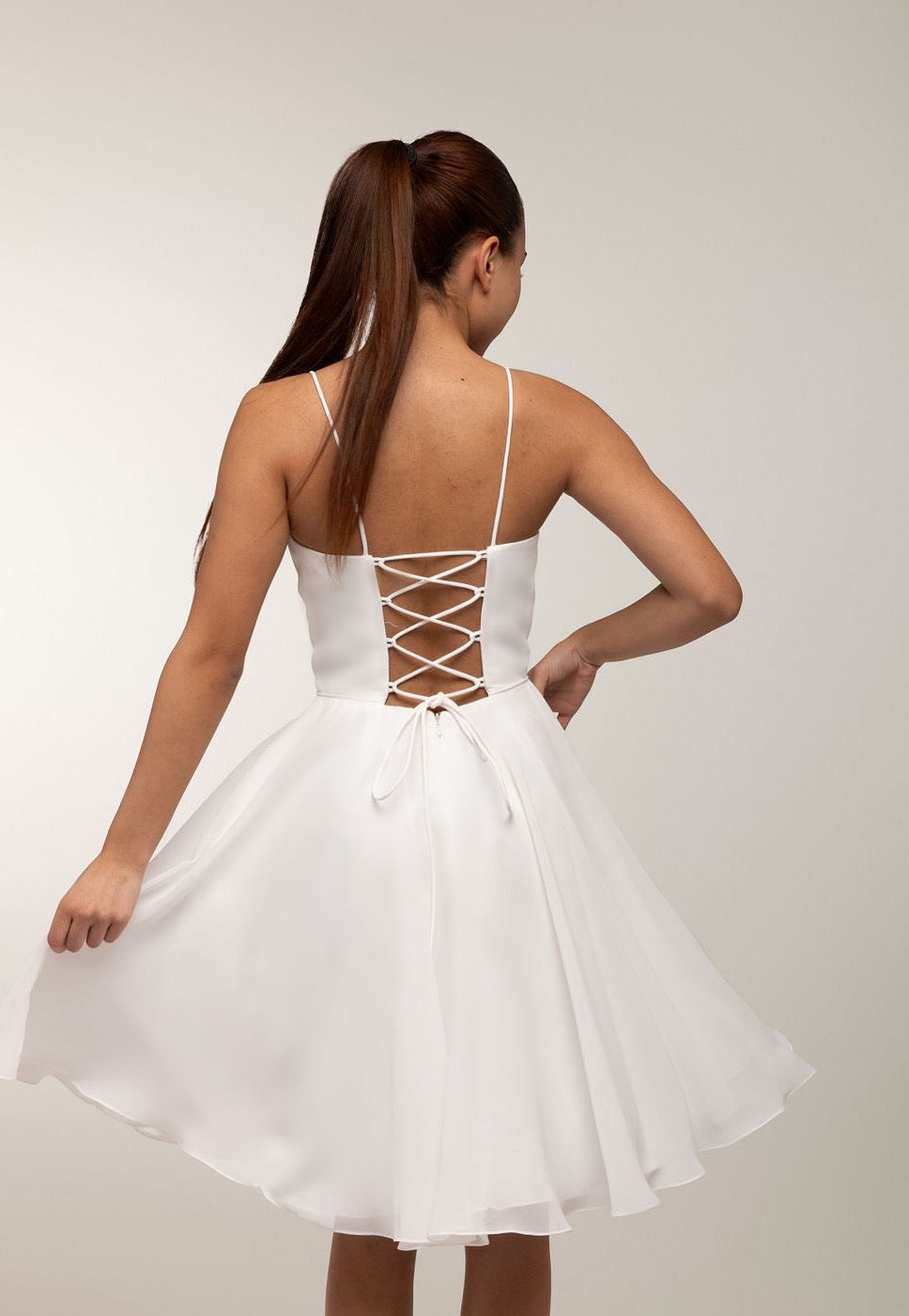 Juhlamekko H4442S-Chiffon Ivory