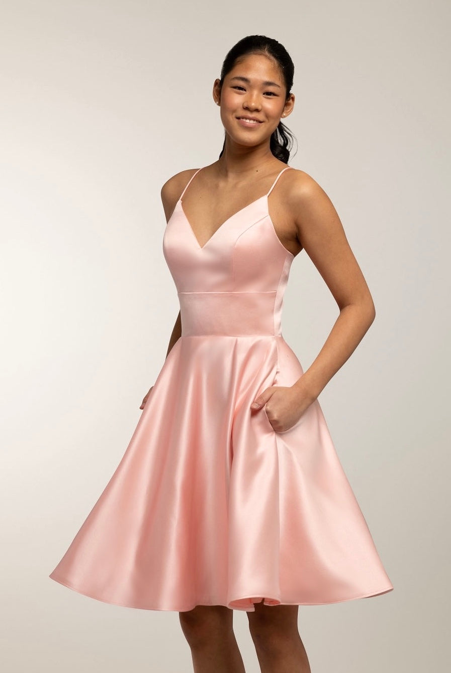 Juhlamekko H4443Ss-Softsatin Blush