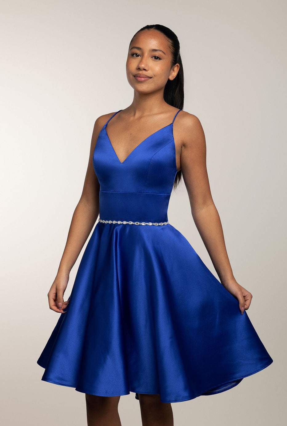 Juhlamekko H4467S-Satin Royalblue