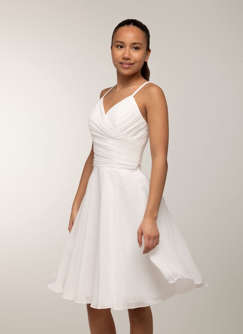 Juhlamekko H4498S-Chiffon Ivory