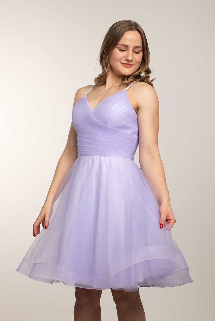 Juhlamekko H4498S-Tulle Violet