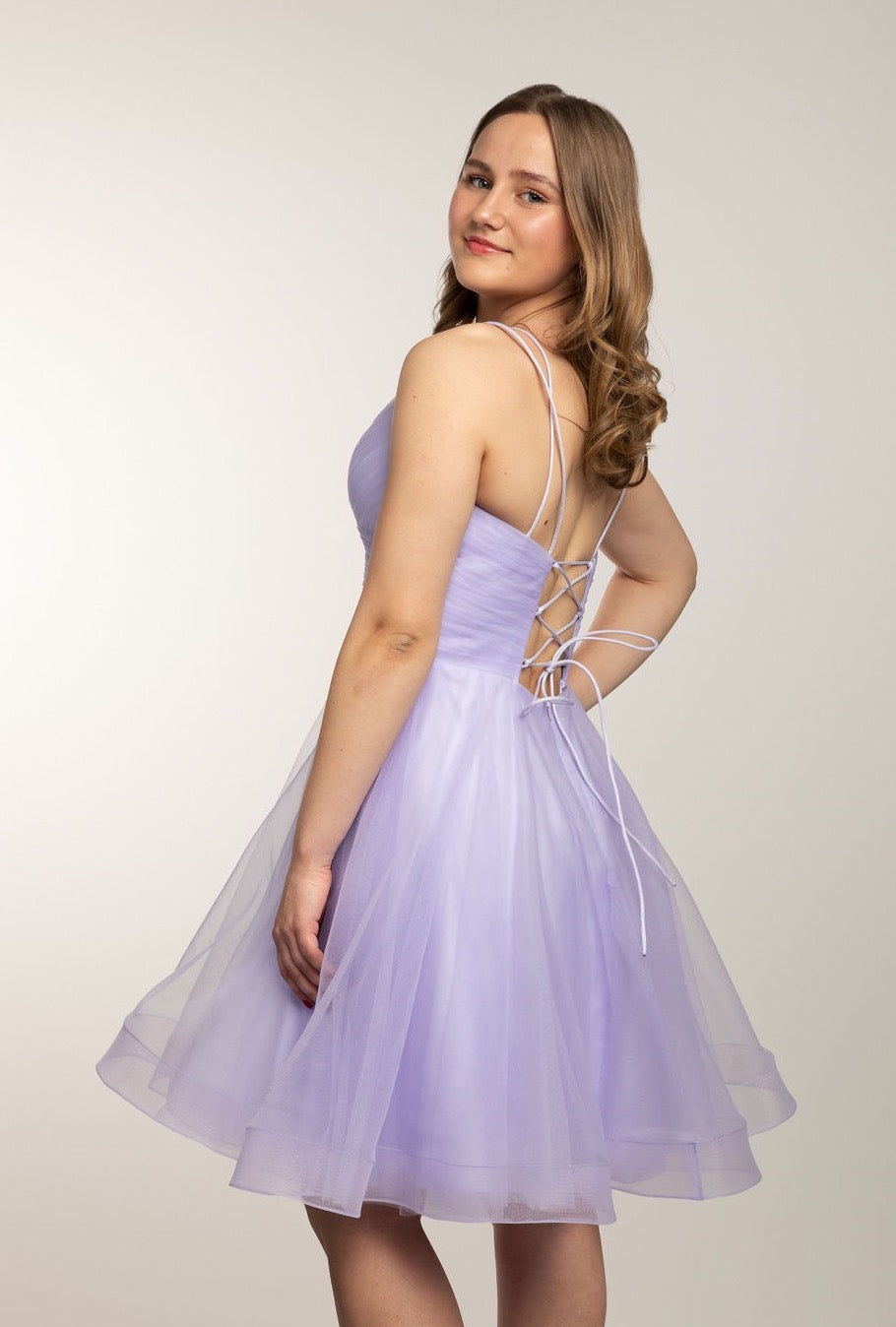 Juhlamekko H4498S-Tulle Violet