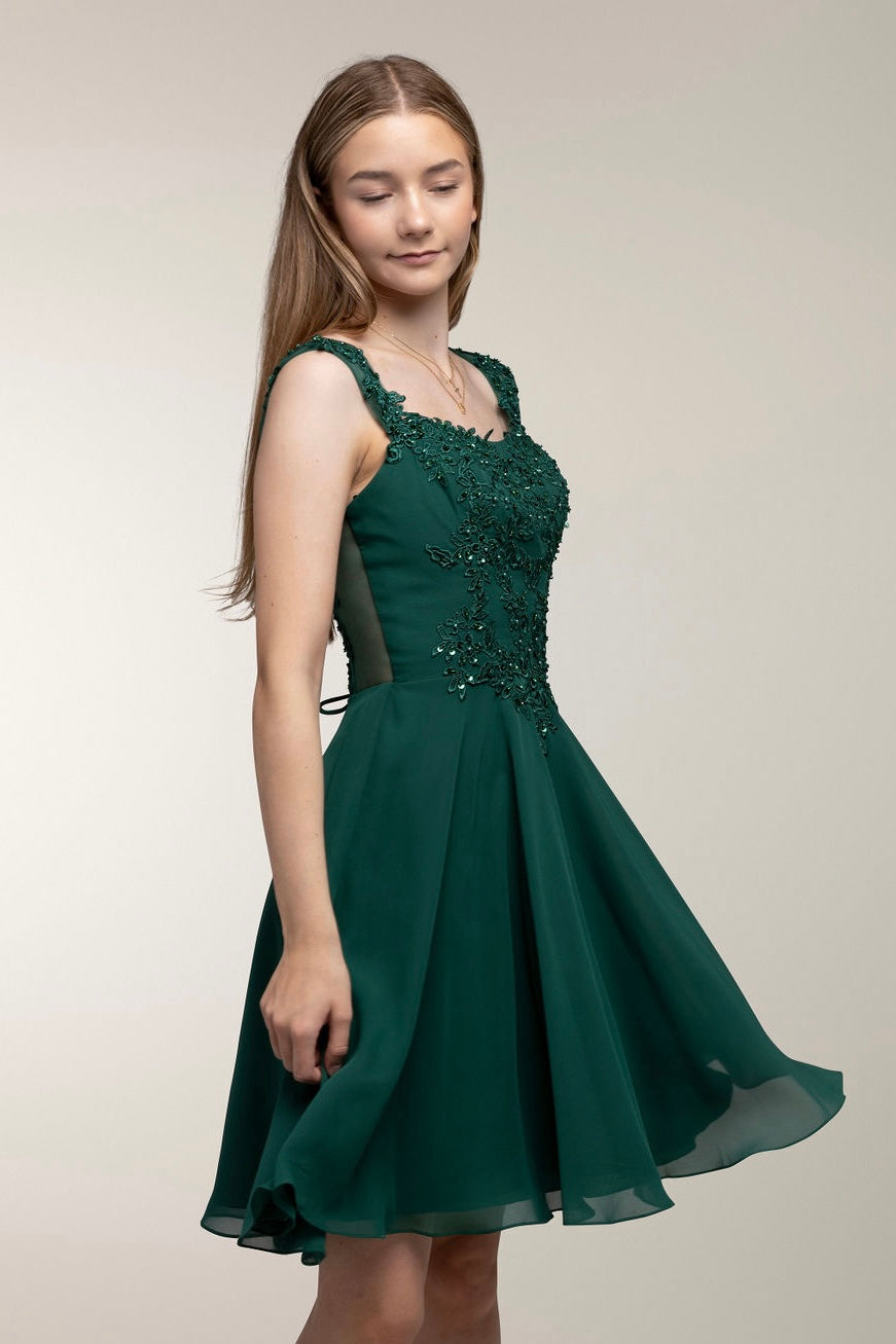 JUHLAMEKKO H4607S-CHIFFON DARKGREEN