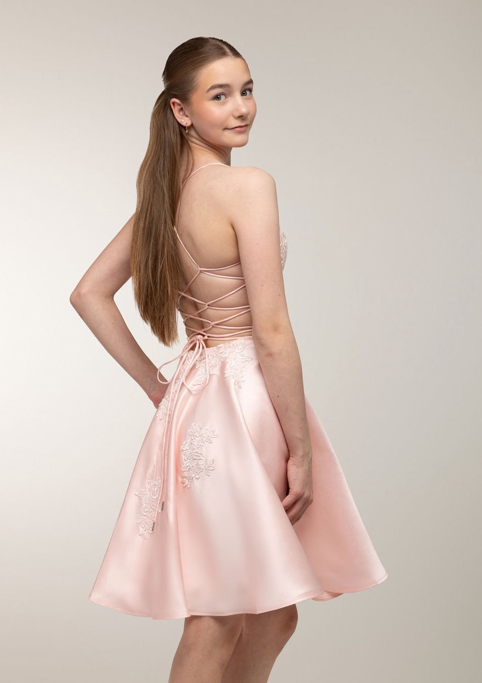 Juhlamekko H4619S-Satin Pink