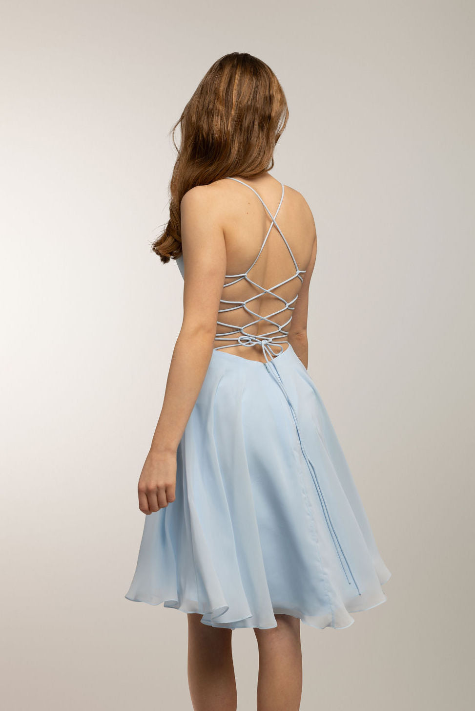 Juhlamekko H5004S-Chiffon Iceblue