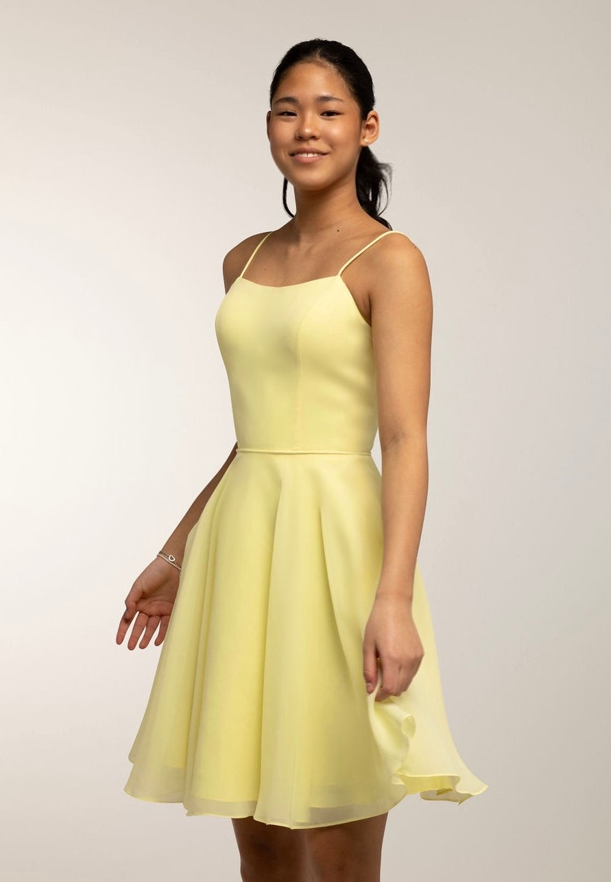 Juhlamekko H4442S-Chiffon Yellow